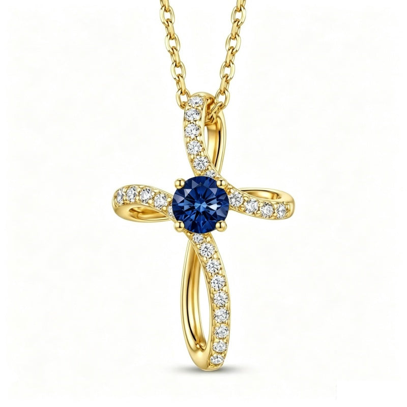 14K Gold Plated Cross Pendant Necklace for Women Faith Jewelry for Anniversary Christmas  Birthday Mother's Day