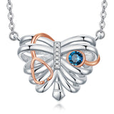 Sterling Silver Heart Rib Cage&Doctor Nurse  Stethoscope Medicine Themed Pendant Necklace