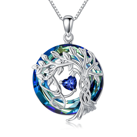 Sterling Silver Birthstone Caduceus & Stethoscope Pendant Necklace