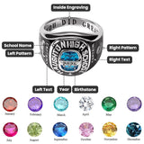Sterling Silver 2026 Personalized Engraved High School College Graduation Class Ring