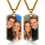 Stainless Steel  Customized Photo Pendant Necklace for Men