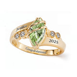 Sterling Silver Personalized Graduation Ring for Class of 2026