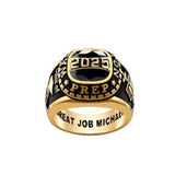Sterling Silver Personalized  High School Colleg Class Ring