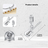 Sterling Silver Music Note Guitar  Piano  Violin  Drum Set Flute Harp Saxophone Charm Beads