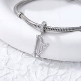Sterling Silver Music Note Guitar  Piano  Violin  Drum Set Flute Harp Saxophone Charm Beads
