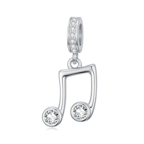 Sterling Silver Music Note Guitar  Piano  Violin  Drum Set Flute Harp Saxophone Charm Beads