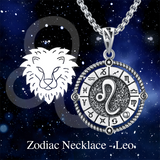 Sterling Silver Oxidation12 Zodiac Pendant Necklace