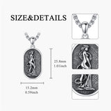 Sterling Silver Zodiac Sign Pendant Necklace