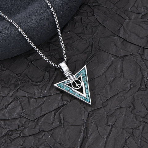 Sterling Silver Cross Celtic Knot Yin Yang Peace Sign Arrowhead Pendant  Necklace