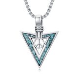 Sterling Silver Cross Celtic Knot Yin Yang Peace Sign Arrowhead Pendant  Necklace