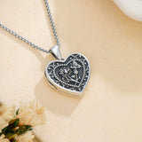 Sterling Silver Butterfly Heart Birth Flower Photo Locket Pendant Necklace for Women Birthday Christmas  Gifts