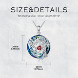 Sterling Silver Birthstone Caduceus & Stethoscope Pendant Necklace