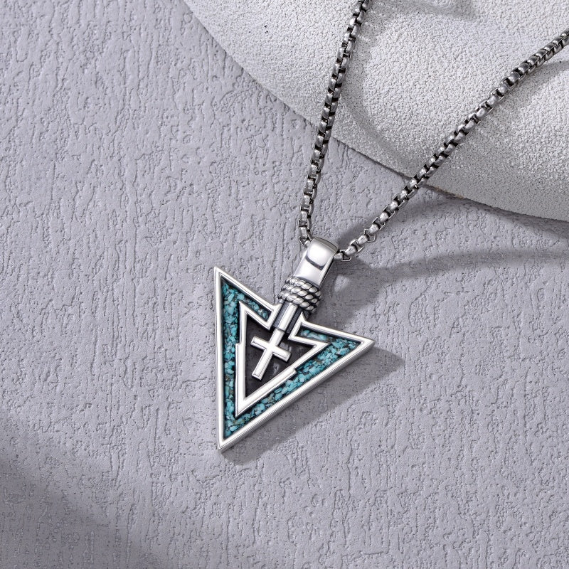 Sterling Silver Cross Celtic Knot Yin Yang Peace Sign Arrowhead Pendant  Necklace