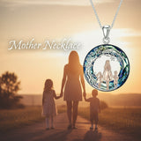 Sterling Silver  Crystal Tree of Life Mother Daughter Father Daughter Sisters Friends Pendant Necklace for Women