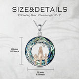 Sterling Silver  Crystal Tree of Life Mother Daughter Father Daughter Sisters Friends Pendant Necklace for Women
