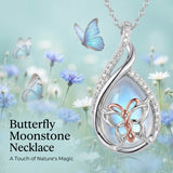 Sterling Silver Lapis Lazuli Black Onyx Moonstone Moss Agate Turquoise Butterfly Dragonfly Hummingbird  Pendant Necklace