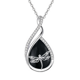 Sterling Silver Lapis Lazuli Black Onyx Moonstone Moss Agate Turquoise Butterfly Dragonfly Hummingbird  Pendant Necklace