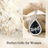 Sterling Silver Lapis Lazuli Black Onyx Moonstone Moss Agate Turquoise Butterfly Dragonfly Hummingbird  Pendant Necklace