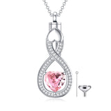 Sterling Silver Tear Dangle Urn Necklace for Ashes