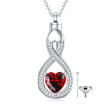 Sterling Silver Tear Dangle Urn Necklace for Ashes