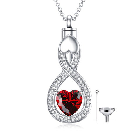 Sterling Silver Tear Dangle Urn Necklace for Ashes