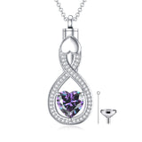 Sterling Silver Tear Dangle Urn Necklace for Ashes
