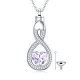 Sterling Silver Tear Dangle Urn Necklace for Ashes