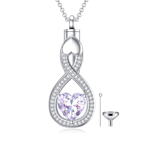 Sterling Silver Tear Dangle Urn Necklace for Ashes