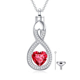 Sterling Silver Tear Dangle Urn Necklace for Ashes