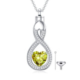 Sterling Silver Tear Dangle Urn Necklace for Ashes