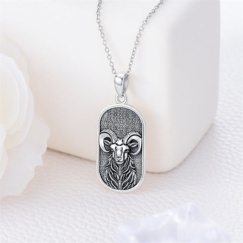Sterling Silver Zodiac Sign Pendant Necklace