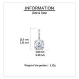 925 Sterling Silver Elegant Moissanite Halo Stud Earrings In Plated with White Gold