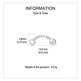 925 Sterling Silver Elegant Moissanite Pavé Stud Earrings With Double Accent Gems