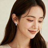 925 Sterling Silver Elegant Moissanite Butterfly Earrings: Sparkling Brilliance In Every Flutter