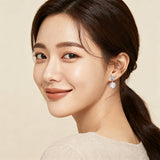 925 Sterling Silver Elegant Moissanite Butterfly Earrings With Sparkling Wings And Central Gemstone