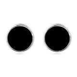 925 Sterling Silver Dual Circular Design Elements