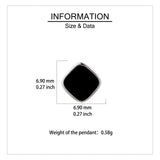 925 Sterling Silver Modern Black Geometric Earrings With Metallic Accent