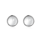 925 Sterling Silver Precision Crafted Circular Lenses With Reflective Silver Rims
