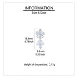 925 Sterling Silver Elegant Zircon Floral Earrings With Cascading Teardrops