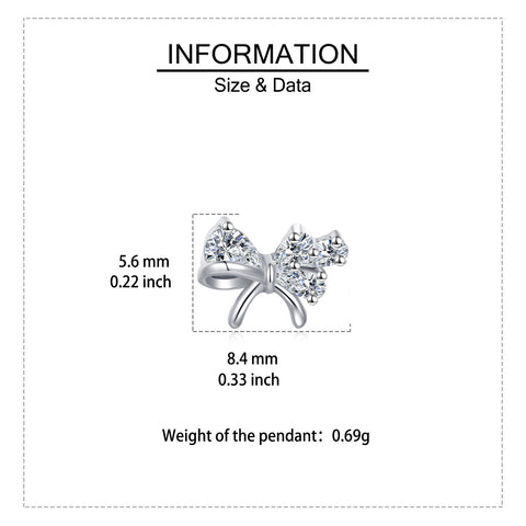 925 Sterling Silver Elegant Zircon Bow Stud Earrings – Luxurious Sterling Silver Jewelry