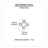 925 Sterling Silver Elegant Sterling Silver Four-pronged Zircon Stud Earrings With Teal Background Contrast