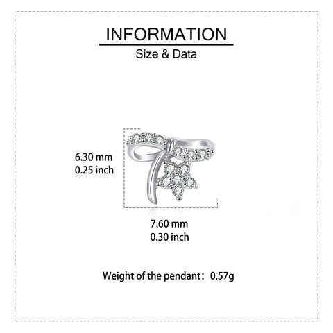 925 Sterling Silver Elegant Silver Bow Earrings With Zircon-accented Flowers On Blue Velvet