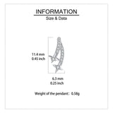 925 Sterling Silver Elegant Stellar Zircon-encrusted Silver Drop Earrings