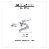 925 Sterling Silver Elegant Zircon Wing Earrings: Luxurious Statement Jewelry