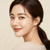 925 Sterling Silver Luxury Heart-shaped Zircon-studded Stud Earrings