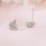 925 Sterling Silver Celestial Sphere Earrings With Zircon Accents