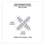 925 Sterling Silver Elegant Zircon Cross Earrings In Sterling Silver