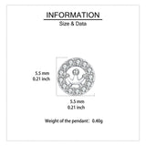 925 Sterling Silver Elegant Crown Motif Zircon Accent Stud Earrings In Sterling Silver