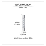 925 Sterling Silver Elegant Zircon-studded Rectangular Stud Earrings