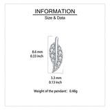 925 Sterling Silver **zircon Leaf Earrings In Sterling Silver: Modern Luxury Jewelry**